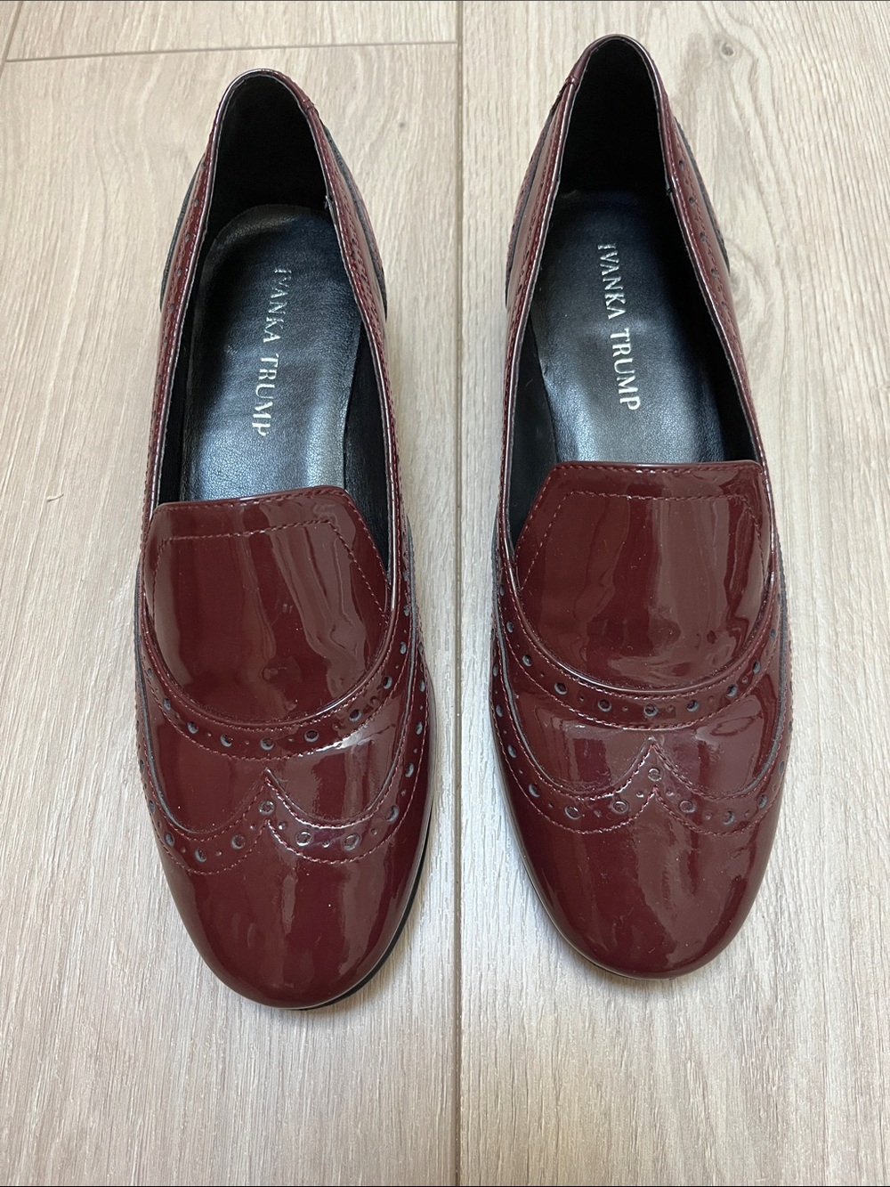 Patent leather Burgundy Loafers Sz 7.5 M